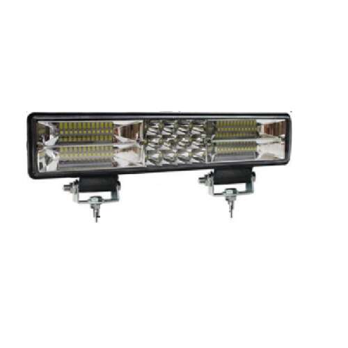 Bară de lucru LED, 180W, 33cm, lumină albă și chihlimbar, pentru vehicule off-road, camioane și mașini