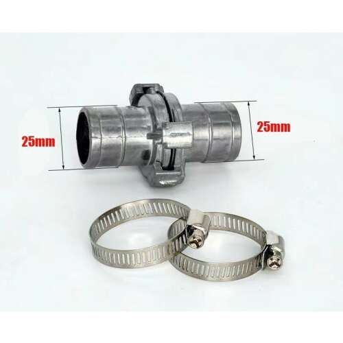 Fém locsolócső gyorscsatlakozó, 25mm átmérő, méretekkel