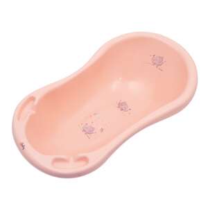 Maltex Elephant Minimal peach rose baby bathtub, angled view - Baby Bathtub, Bath Stand
