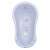 Maltex Minimal baby bath tub with drain plug, 84 cm, satin blue