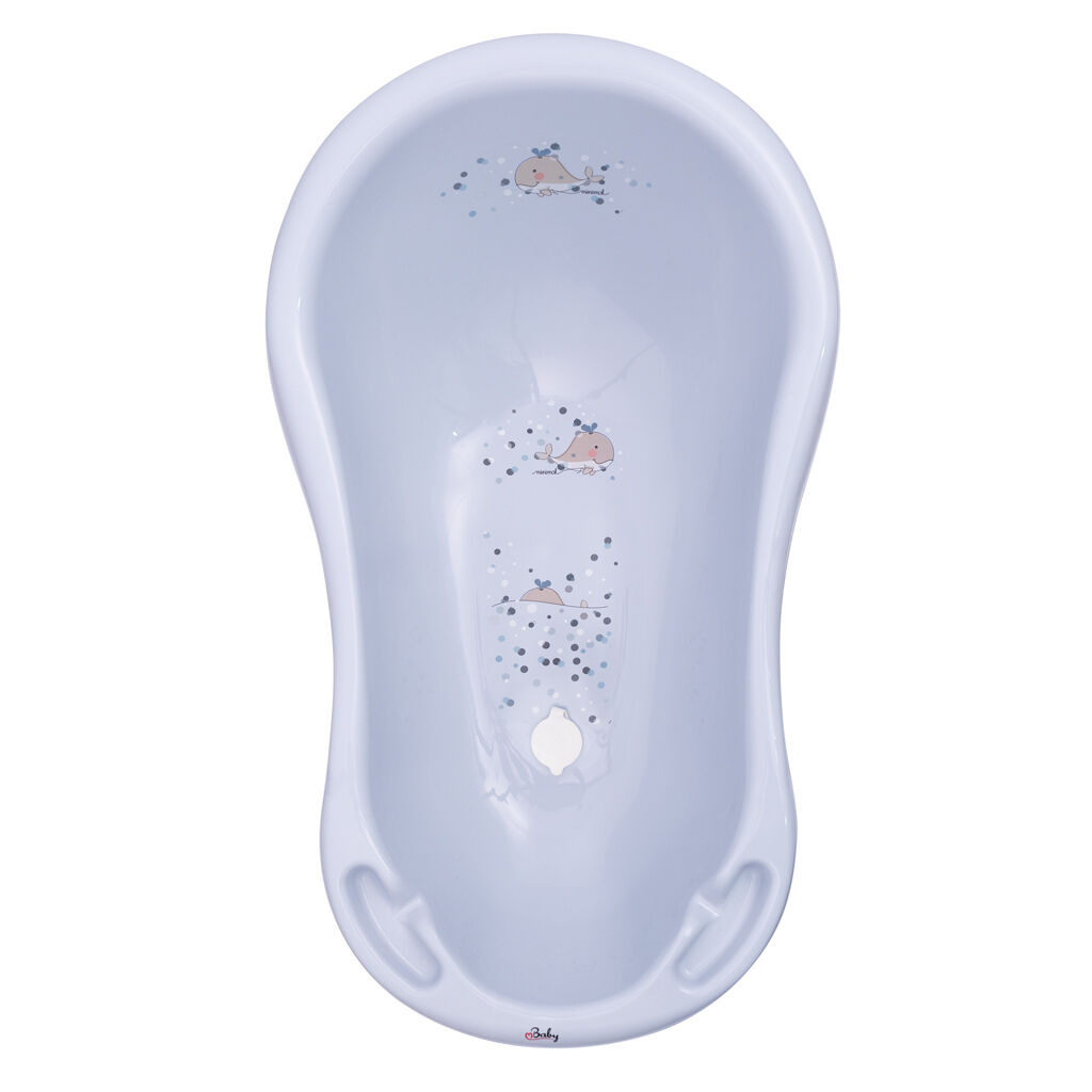 E-shop Maltex Detská vanička s vypúšťacou zátkou Whale Minimal 84 cm - s...