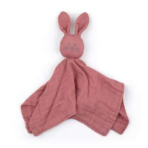 Petite & Mars Hugo Dusty Rose Bamboo Muslin Security Blanket, soft bunny rabbit plush toy for baby - Hugo Boss