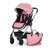 Petite & Mars Grand II Platinum Pink stroller with seat unit