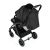 Petite & Mars Cross Absolute Black Stroller, rear angled view