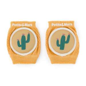 Petite & Mars Follow kúszáshoz való térdvédők, kaktusz mintával, okker színben - Petite&Mars