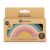 Petite &amp; Mars silicone stackable toy Rainbow Misty Green 12m+ 102974966