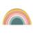 Petite & Mars Rainbow Stacking Toy, silicone, 6 pieces, ochre, 12 months+