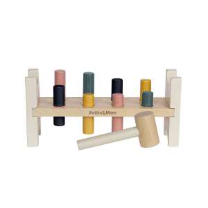 Petite & Mars Wood of Mars Big Bang fa kalapács játék kisgyermekeknek, 12 hónapos kortól - Petite&Mars