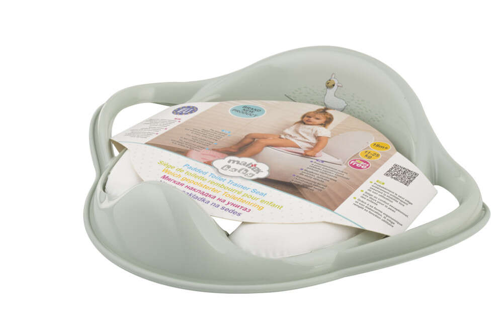 Maltex WC szűkítő fogantyúval puha Lama Minimal - sage green