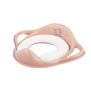 Maltex Minimal Toilet Seat Reducer with Handles, Peach Rose, for Toddlers, Soft, Comfortable, Safe, Easy to Clean - Maltex