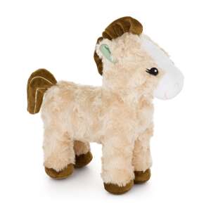 Petite & Mars Little Joe plush horse toy, beige with brown mane and tail, standing on white background - Petite&Mars
