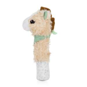 Petite & Mars Little Joe Plüschpferd Rassel, beige und grün, für Babys - Interaktive Kinderspiele, LEGO DUPLO, Tipi-Zelte, Entwicklungsspiele für Kinder im Kindergartenalter, Interaktive Kuscheltiere und Kuscheltiere