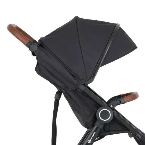 Suncobran za kolica Petite & Mars Street2 Perfect Black, crna boja, bočni pogled