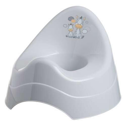 Maltex Bili Zebra potty trainer, grey, with zebra design