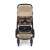Petite & Mars ICON 2in1 stroller in Mocha Beige LITE AIR color, showing the stroller from the front with the sport seat