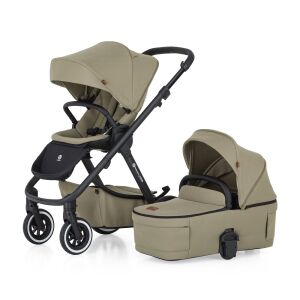 Petite & Mars ICON 2in1 Mossy Green Stroller with Bassinet - Petite&Mars