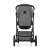 Rear view of the Petite & Mars ICON 2in1 combination stroller Dove Grey LITE AIR