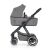 Side view of Petite & Mars ICON 2in1 Grey Stroller