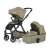 Petite & Mars ICON 2in1 stroller in Mossy Green LITE RWS, with both bassinet and seat unit
