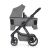 Petite & Mars ICON 2-in-1 Stroller, side view of lightweight stroller with bassinet