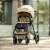 Petite & Mars ICON Mocha Beige Stroller - Front View