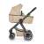 Petite & Mars ICON 2in1 stroller Mocha Beige XXL AIR, side view with bassinet