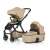 Petite & Mars ICON 2in1 stroller Mocha Beige XXL AIR, side view with sport seat