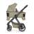 Petite & Mars ICON 2in1 stroller in Mossy Green XXL RWS, side view with bassinet