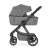 Side view of the Petite & Mars ICON 2in1 stroller Dove Grey XXL RWS with bassinet