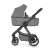 Side view of the Petite & Mars ICON 2in1 stroller Dove Grey XXL RWS with bassinet