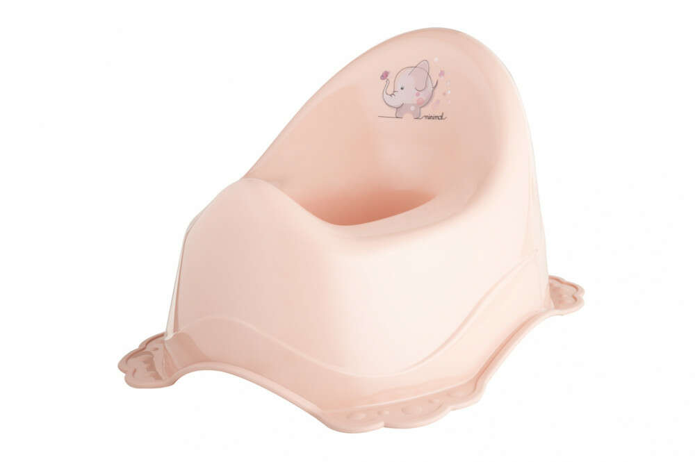 Maltex oliță anti-alunecare Elefant Minimal - piersică roz