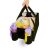 Petite & Mars Black Car Organizer with Bottle Holders filled with baby essentials