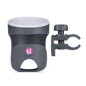 Petite & Mars Italtartó Handy babakocsi pohártartó, szürke, bilinccsel, palackokhoz és poharakhoz - Petite&Mars