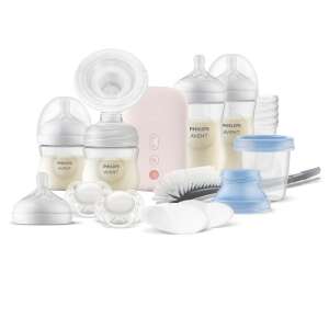 Комплект електрическа помпа за кърма Philips AVENT SCD340/31 с шишета, залъгалки и аксесоари - Бебе & Малко дете
