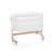 Petite & Mars Glory 2in1 Adjustable Baby Crib with Cradle Function, white, wooden, with wheels