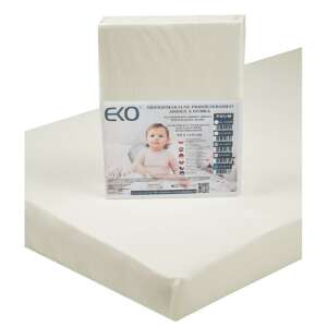 EKO Waterproof Jersey Fitted Sheet with Elastic, Beige, 120x60 cm - Eko