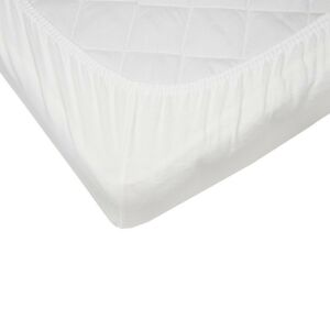 EKO waterproof fitted sheet, white jersey cotton, 120x60 cm, detail - Eko