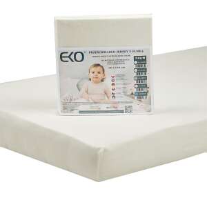 EKO Jersey prześcieradło z gumką, beżowe, 120x60 cm - Prześcieradło dla niemowląt i dzieci