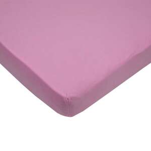 Pink fitted sheet for baby cot, 120x60 cm - Eko