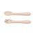 Petite &amp; Mars Set tacâmuri din silicon TAKE&amp;MATCH 4 buc Desert Sand - Dusty Rose 6 luni+ 102976479