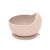 Petite & Mars silicone baby bowl with raised edge and suction cup, beige