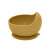Petite & Mars silicone bowl with suction base, Intense Ochre color, side view