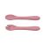 Petite &amp; Mars Silicone dinnerware TAKE&amp;MATCH 3 pcs Dusty Rose 6months+ 102976641