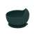 Side view of Petite & Mars TAKE&MATCH silicone bowl with suction base in Misty Green, for babies 6 months and older