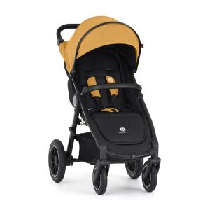 Petite & Mars Street2 Air Sport Stroller - Black and Mustard Yellow - Petite&Mars