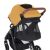 Close-up of Petite & Mars stroller canopy and handlebar