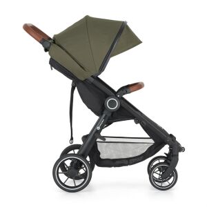 Petite & Mars Street2 RWS Oak Mature Olive stroller, side view - Petite&Mars