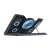 Chladič na notebook Trust GXT 1125 Quno s piatimi modrými LED ventilátormi