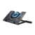 Chladiaci stojan pre notebook Trust GXT 1125 Quno s 5 osvetlenými ventilátormi, nastaviteľným uhlom a odnímateľným stojanom na telefón