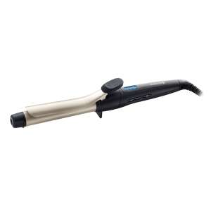 Remington Pro Soft Curl curling iron, 25mm barrel, digital temperature control, black and silver - Hair curler